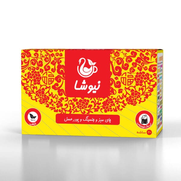 چای سبز و جنسینگ و پودر عسل نیوشا